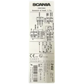 Tachograf Scania 2497464 Rev.7.6 2016-08-18